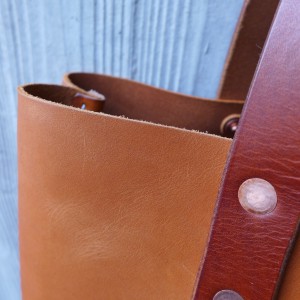Leder Tote Bag Iris Handtasche cognach hellbraun 1538