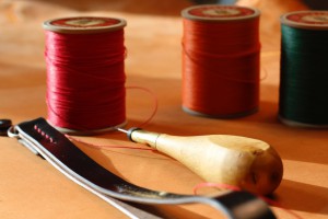 shell cordovan camera strap  4635